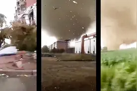 铁岭开原疑出现龙卷风 现场堪比大片