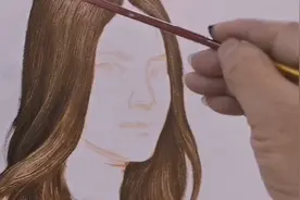百慧画室油画人物（头发）小教程