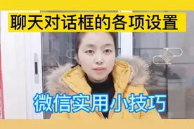 微信实用小技巧 ，聊天对话框的各项设置，微信功能讲解