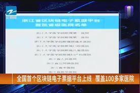 全国首个区块链电子票据平台上线  覆盖100多家医院视频封面