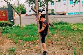 靠树一字马教程，每天这样压腿15分钟，30天轻松拉开一字马视频封面