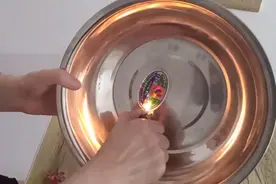 盆里商标贴胶的去除，方法简单，一看就会