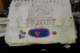 纸娃娃房的房子和人。