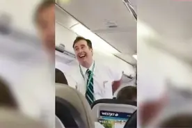 加拿大“戏精”空乘爆笑演绎安全须知，动作夸张又搞笑视频封面