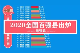 最新全国百强县名单出炉，百强县排行榜视频封面