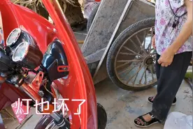 农村大叔一千六买二手三轮车，刚买到手就后悔，亏大了