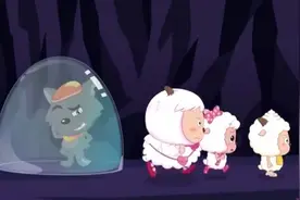 灰太狼摆好姿态等被救，却被忽视了。视频封面