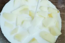 苹果加牛奶这样做太好吃了，宣软香甜，健康营养，挑食孩子都爱吃