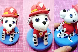 汪汪队毛毛超轻粘土教程，它的口头禅是☞我，火力全开！☜