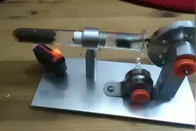 用打火机能启动，3000转速，热声热机，斯特林发动机，迷你发动机