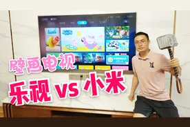 小米壁画电视VS乐视壁画电视，雷军、贾跃亭怎么选？小伙现场实测
