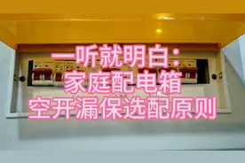电工老师傅分享：家庭配电箱空开、漏保选配方法：一听就明白！视频封面
