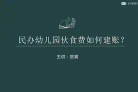 民办幼儿园伙食费如何建账?视频封面