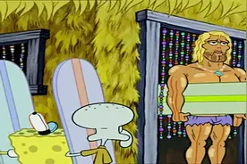 海绵宝宝三人来到凶险之地找到酷型男学习冲浪，这冲浪板有点夸张视频封面