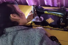 婆婆修理36年前的老牌缝纫机，上海春蕾牌84年160块买的！