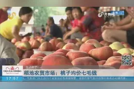 桃农很苦恼！山东桃子大量上市，价格大跳水，这样的一筐才5元钱视频封面
