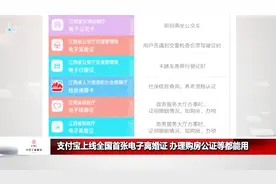 支付宝上线全国首张电子离婚证！在家就能办理各种证件？