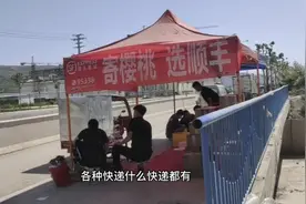樱桃市场，收快递的多如牛，顺丰收一个件提成12块，难怪那么贵。视频封面