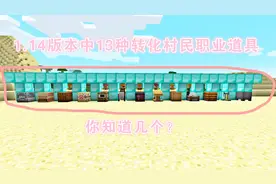 我的世界1.14：无职业村民转换职业村民对应道具，你知道几个？视频封面