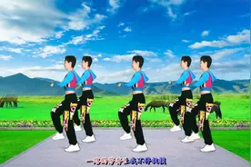 弹跳16步广场舞《自由飞翔》凤凰传奇演唱，好听好看附分解！