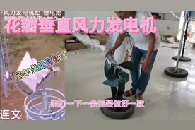 新能源发电，房车垂直花瓣风力发电机，你喜欢吗！视频封面