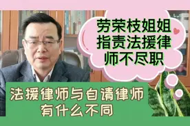 劳荣枝姐姐指责法援律师不尽职。法援律师与自请律师有什么不同视频封面