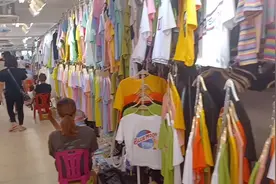 广州最大的服装尾货批发市场  牛仔裤6元  裤子5元