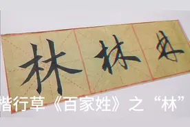 楷行草《百家姓》之“林”（林姓起源下拉菜单）视频封面