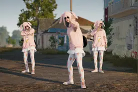 PUBG全新少女皮肤：萌化了的可爱的兔兔套装！