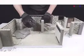 大神手工建造豪华别墅模型，太厉害了！看到最后，灯光效果太惊艳视频封面