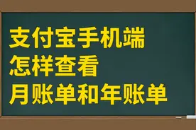支付宝怎么查看月账单和年账单教程视频封面