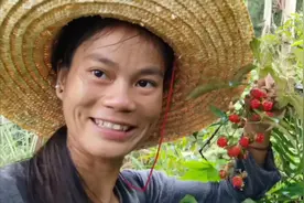 阿妹和老妈上山摘茅莓，老妈被蚊子咬满脸长包，只好摘回家当菜吃