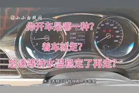 你开车是着车就起步还是怠速等待水温稳定了再起步呢？