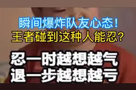 王者里面这种搞队友心态的人你们碰到过么？碰到这种怎么办？