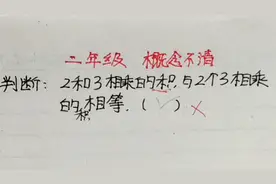 二年级 2和3相乘与2个3相乘一样大吗？全班翻车
