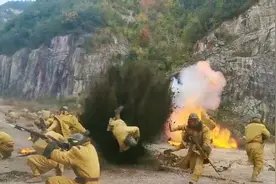 横店影视城剧组拍戏基地，戏拍摄花絮锦集，心惊胆战的爆破戏。视频封面