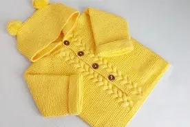 儿童连帽衫，外形可爱有趣，花样精致漂亮，不难学，给宝宝来一件视频封面