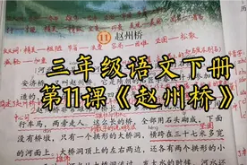 三年级语文下册第11课《赵州桥》课文讲解视频封面