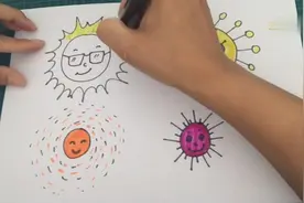 儿童学画画入门，简笔画教程4种太阳的画法，很简单孩子都能学会