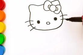 教你如何快速画好hello kitty，像这样画最简单了！