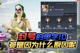 和平精英：盘点游戏中被封号的单字ID，个个都是极品！