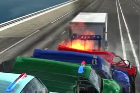 车祸模拟：疯狂的警车追捕大货车