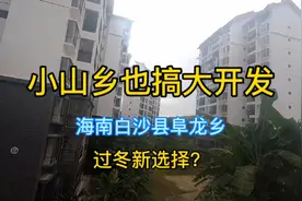 海南白沙县阜龙乡，小山乡也建起了成片的商品房，资本无孔不入啊