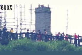 600倍变焦看4公里外游客，佳能800mm+增倍镜视频封面