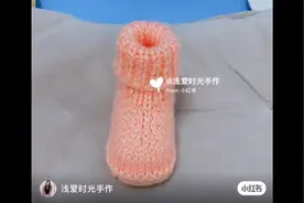 手工编织：超级简单好学的棒针婴儿鞋，附教学视频