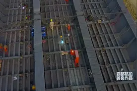 航拍合肥超震撼的裕溪路东延工程施工现场！视频封面
