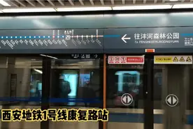 西安地铁1号线康复路站，去西京医院近，天冷坐地铁这人多得很视频封面