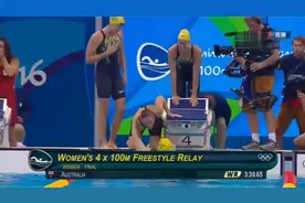 16里约，4x100自，美澳荷上演三国争霸，坎贝尔姐妹让澳洲称霸！视频封面
