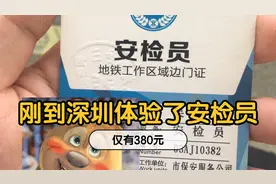 刚到深圳一线城市，就体验了一把地铁安检员，工作还可以视频封面