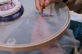 2020春夏高定时装法绣的基本针法之珠片绣教程